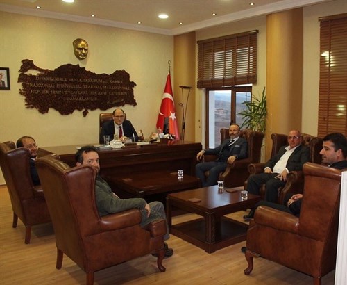 Türkiye Bisiklet Federasyonu yetkilileri Kaymakamımızı makamında ziyaret etti